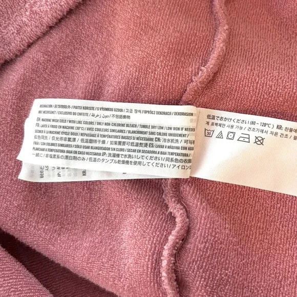 Abercrombie & Fitch Sz SP Dusty Rose Terry Cloth Mini Dress - Picture 8 of 8